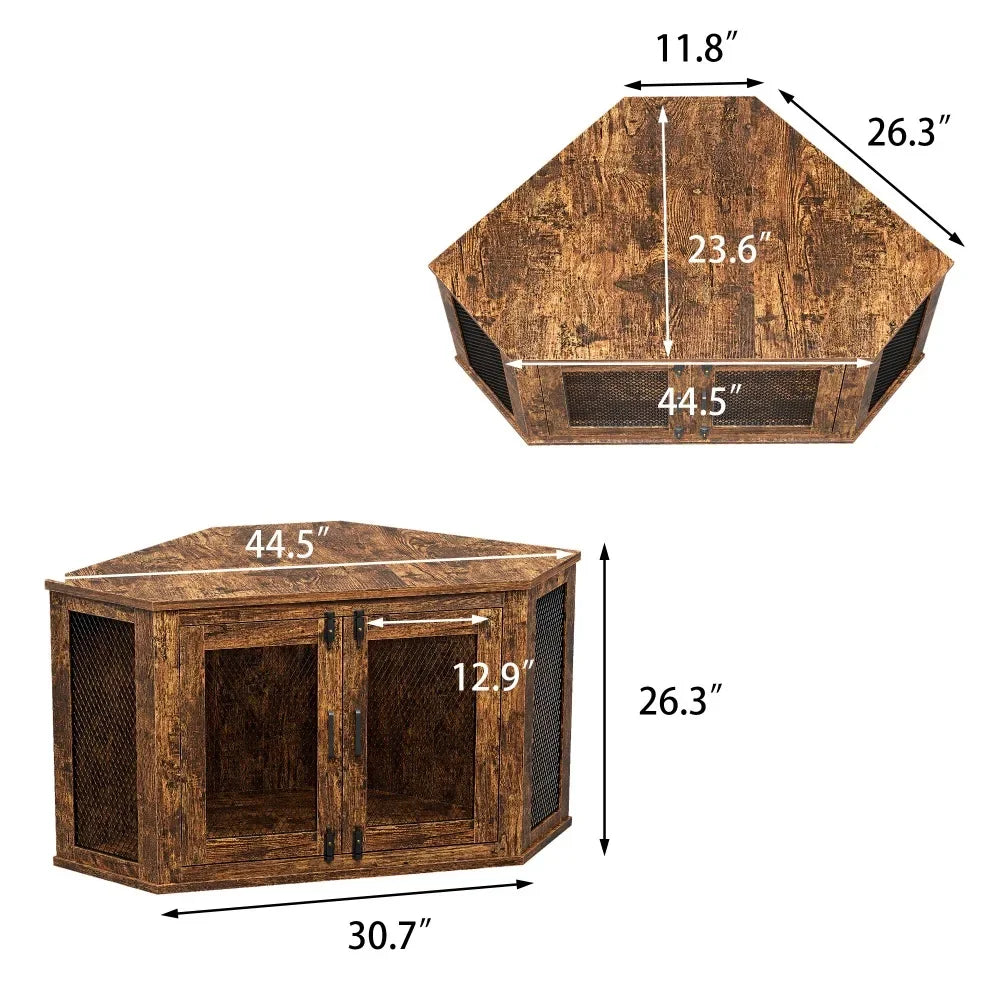 Hign-concerned Wooden Dog House Kennel For Small And Medium Dogs
