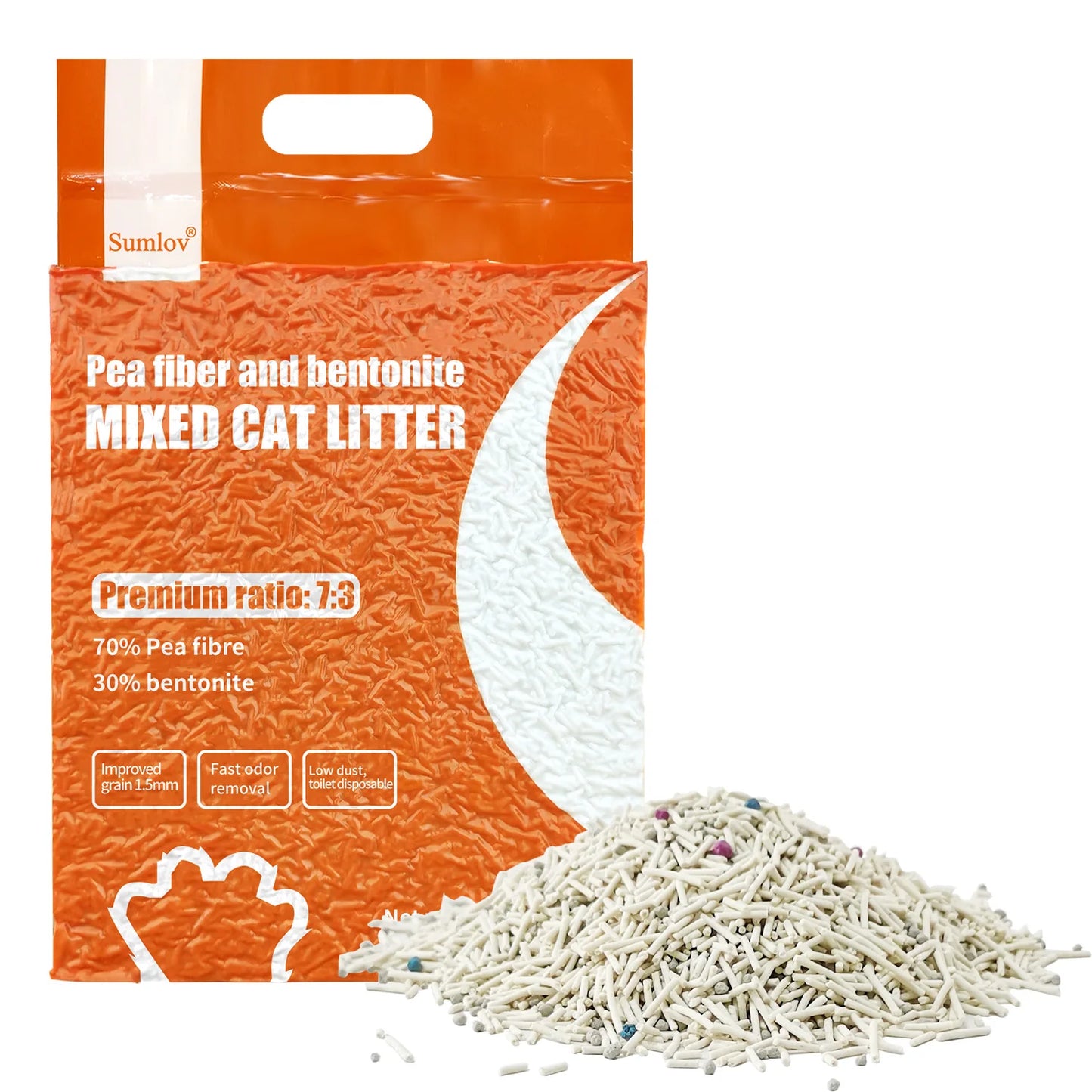 Hign-concerned Sumlov Mixed Tofu Cat Litter Natural Botanical Odor Control
