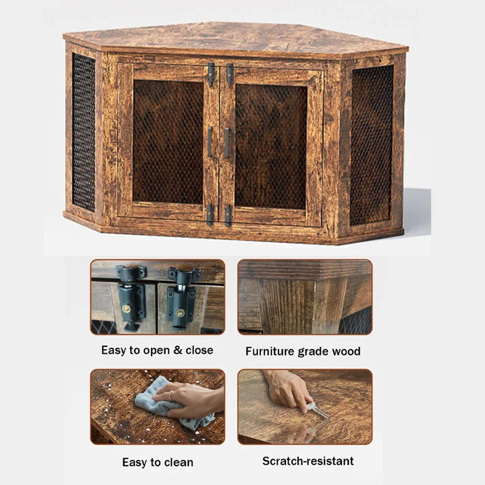 Hign-concerned Wooden Dog House Kennel For Small And Medium Dogs