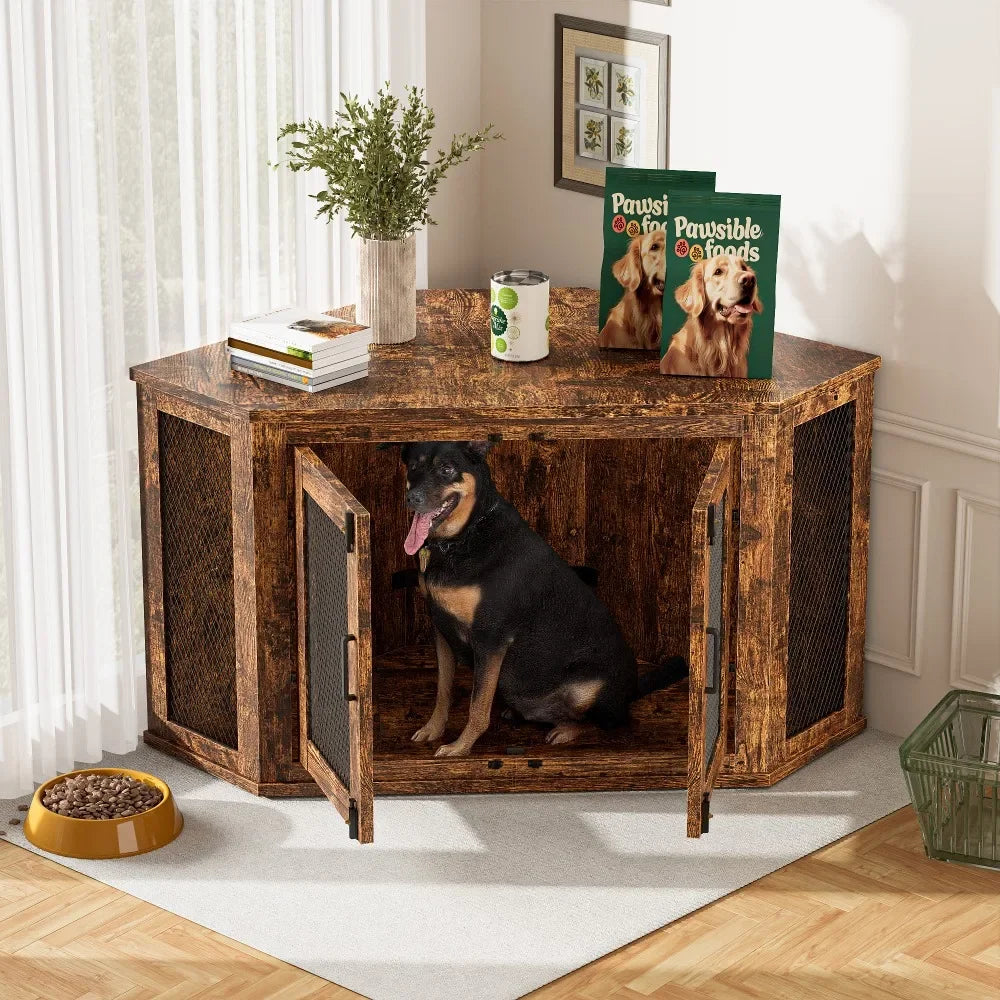 Hign-concerned Wooden Dog House Kennel For Small And Medium Dogs