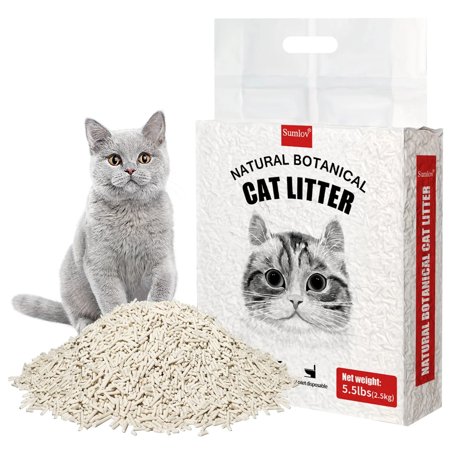 Hignconcerned Tofu Cat Litter Natural Botanical Dust Free Odor Control