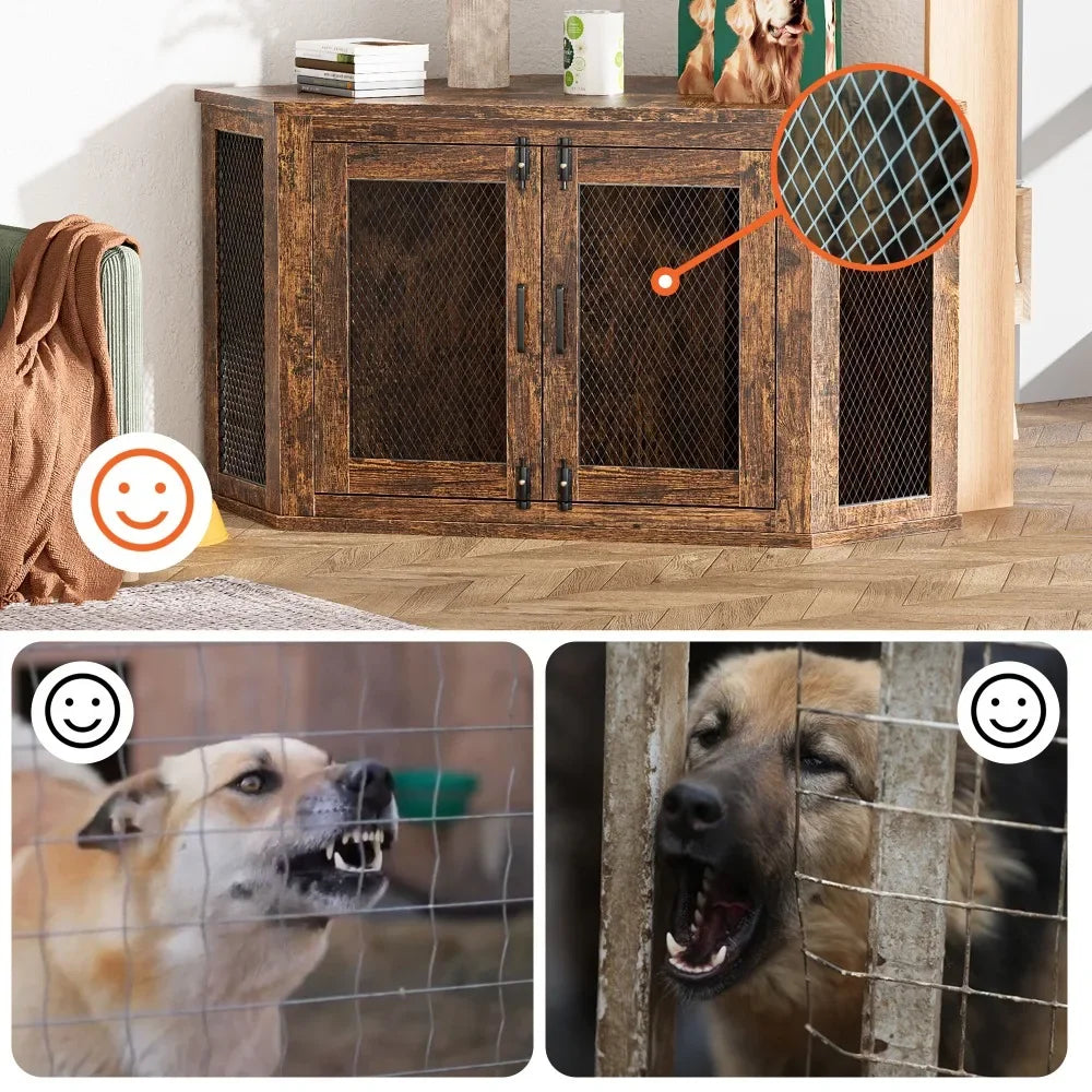 Hign-concerned Wooden Dog House Kennel For Small And Medium Dogs