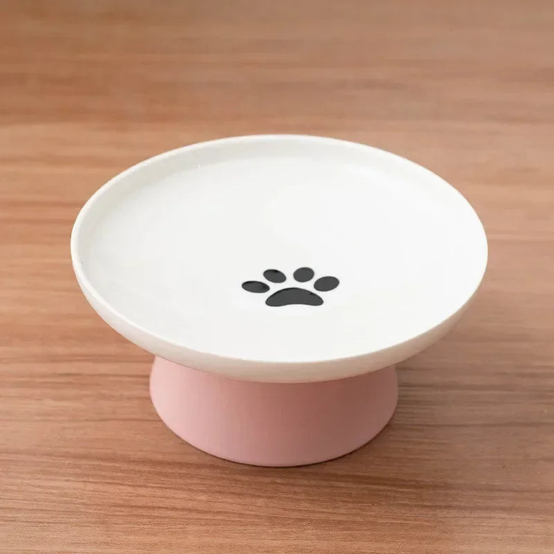 Hign-concerned Ceramic Cat Bowl Pet Dish For Cats And Kittens
