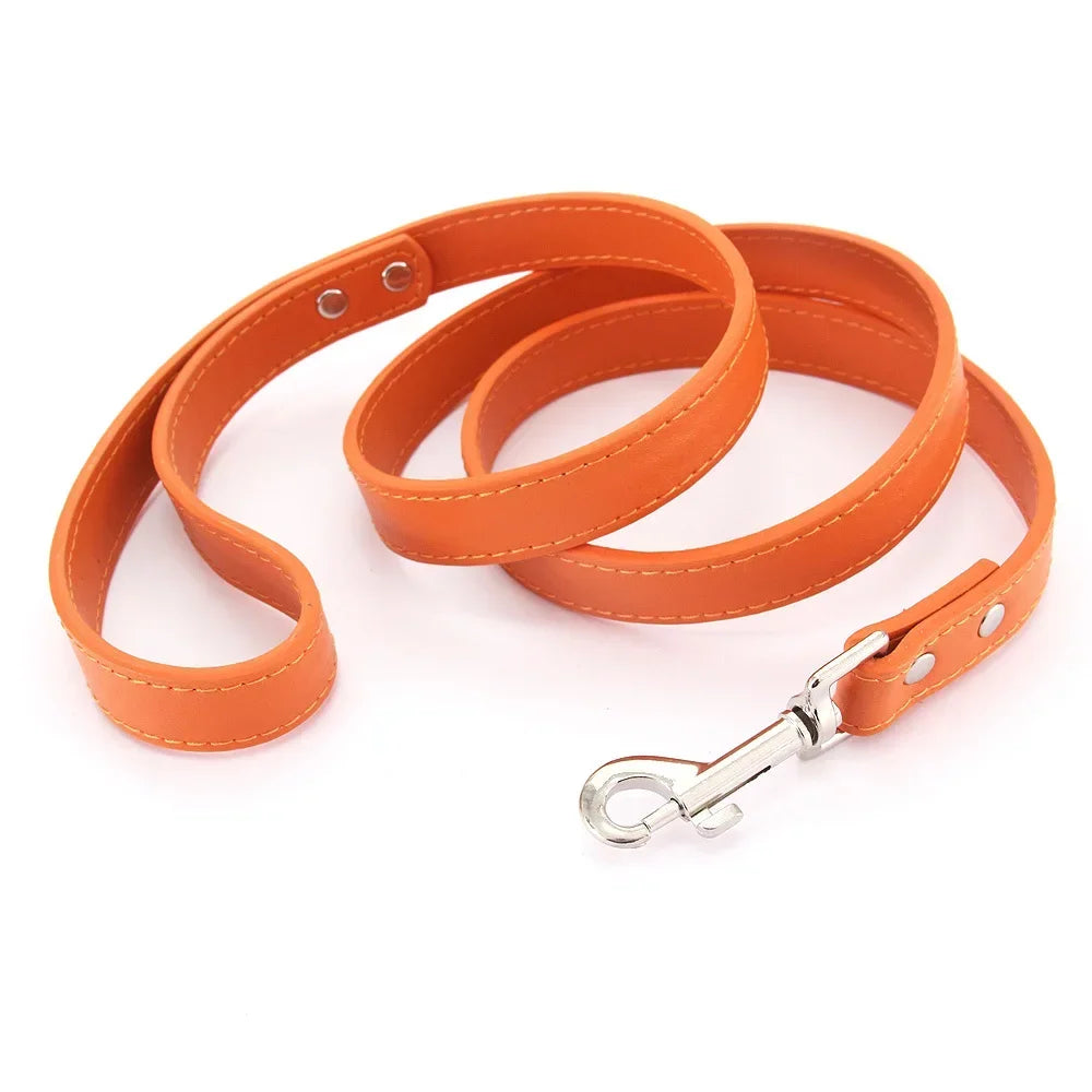 YTYINCN Leather Dog Leash For Pets Durable Walking Lead With Comfortable Handle Grip