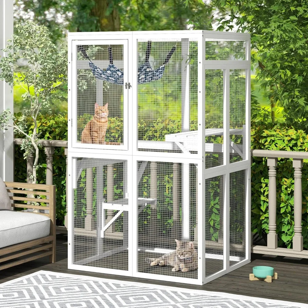 Catio Outdoor Cat Enclosure For Patio With Window Access