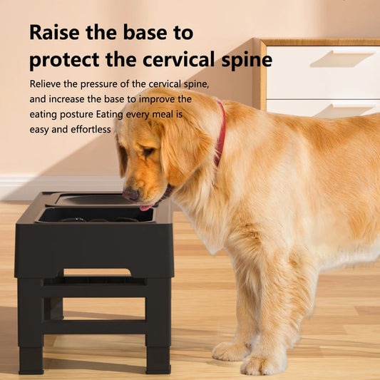 TWISTER.CK Elevated Dog Slow Feeder Stand With Adjustable Heights