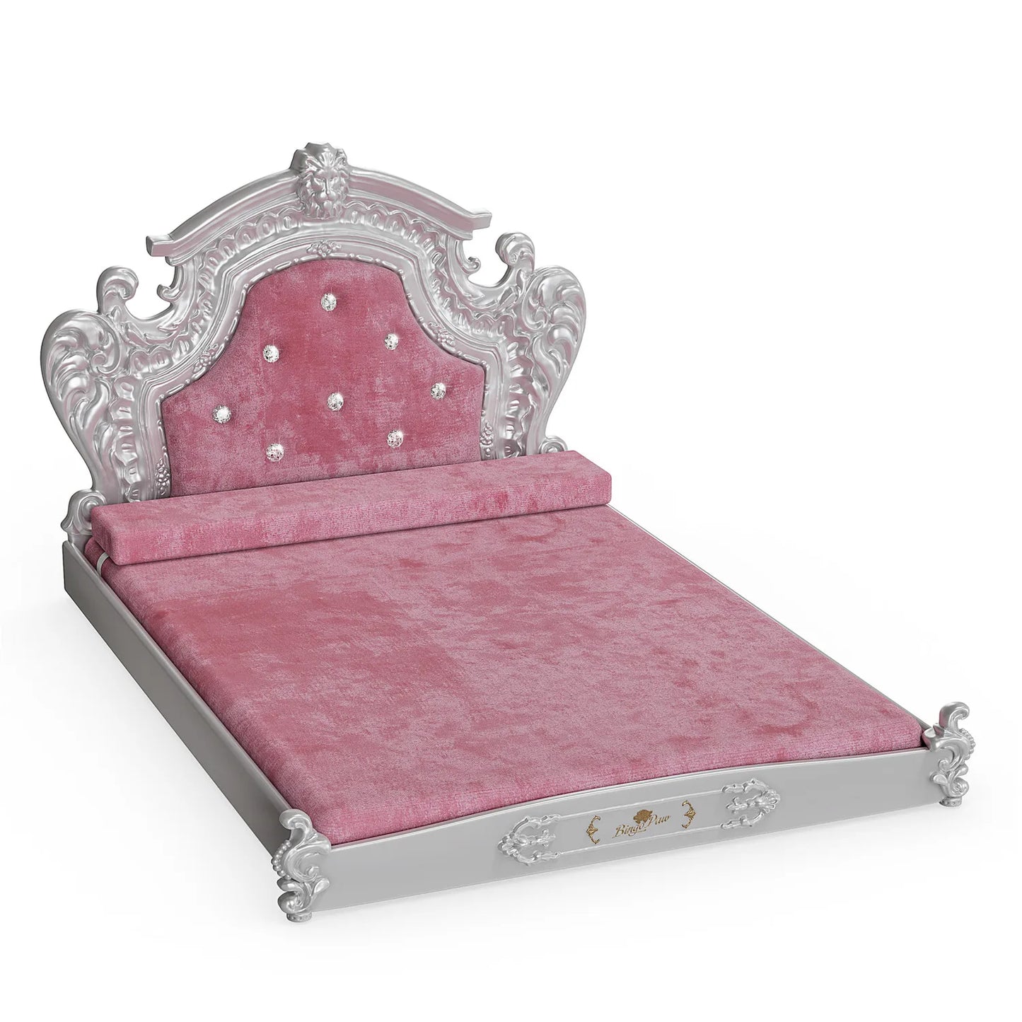 BINGOPAW Luxury Dog Cat Bed With Headboard European Style