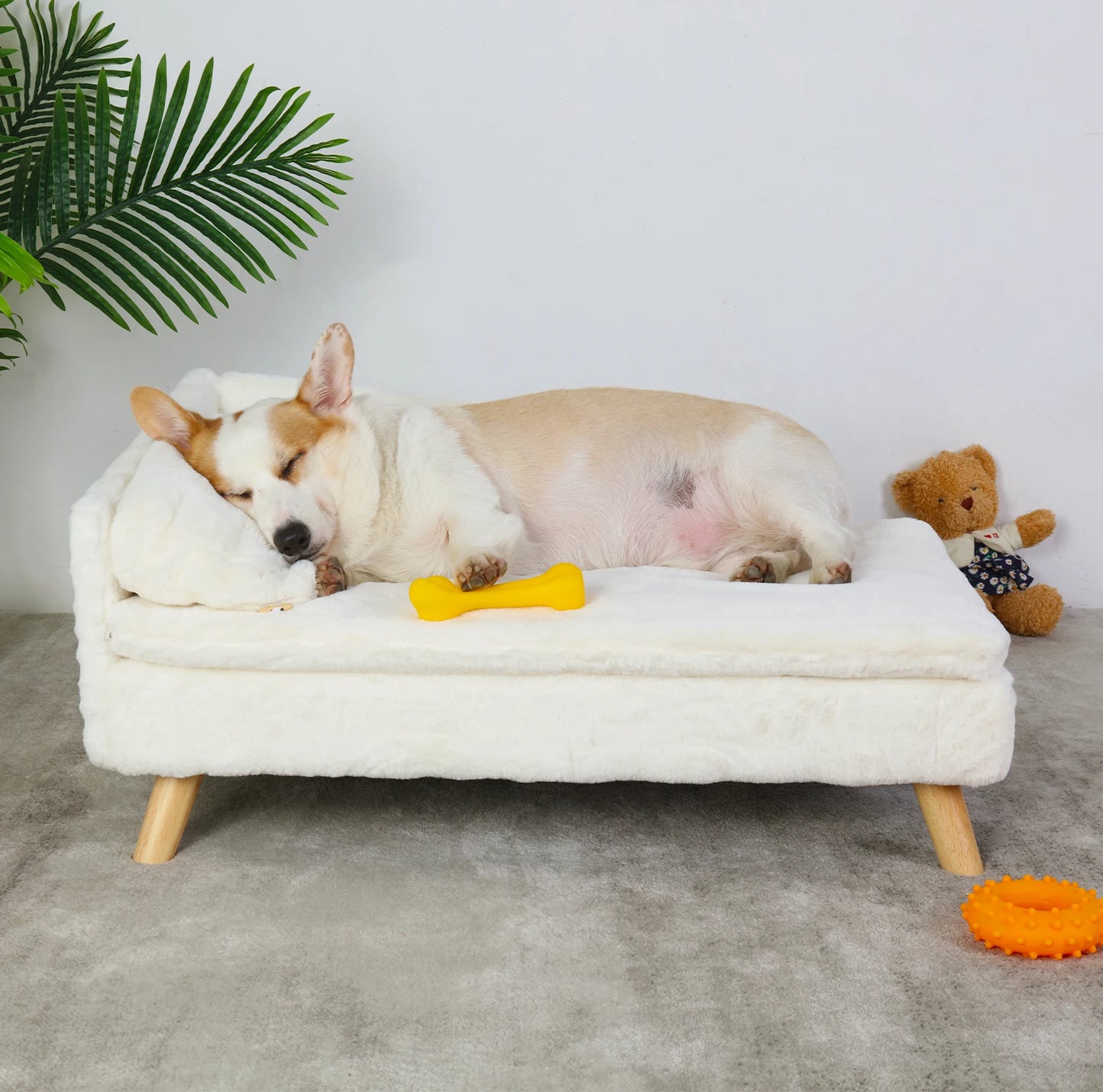 Guangdong Elevated Pet Bed With Solid Wood Legs Indoor Sofa