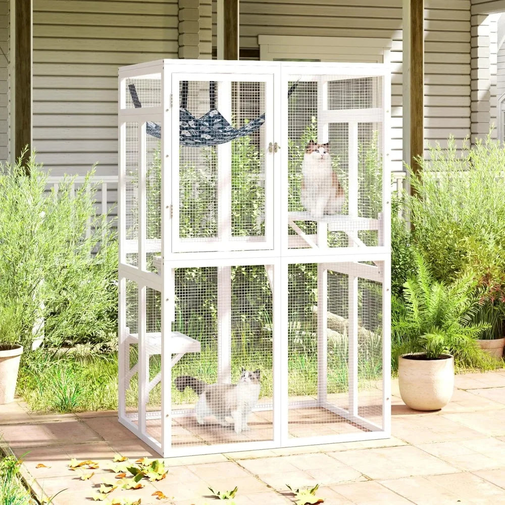 Catio Outdoor Cat Enclosure For Patio With Window Access
