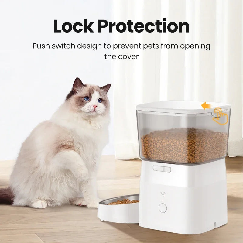 ROJECO Smart Automatic Dog Feeder With WiFi Remote Control