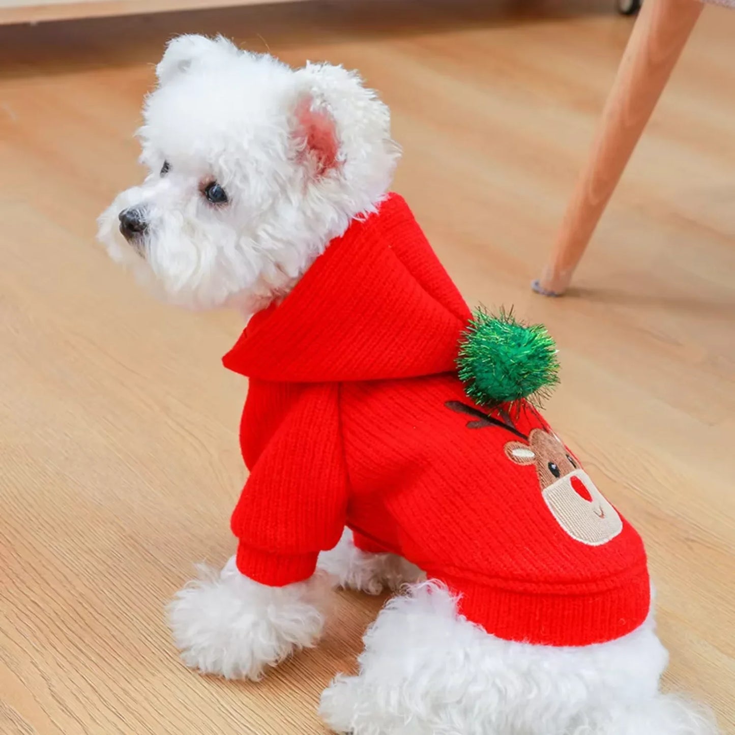 Pet Skirt Dress Warm Winter Christmas Dog Clothes Outfit