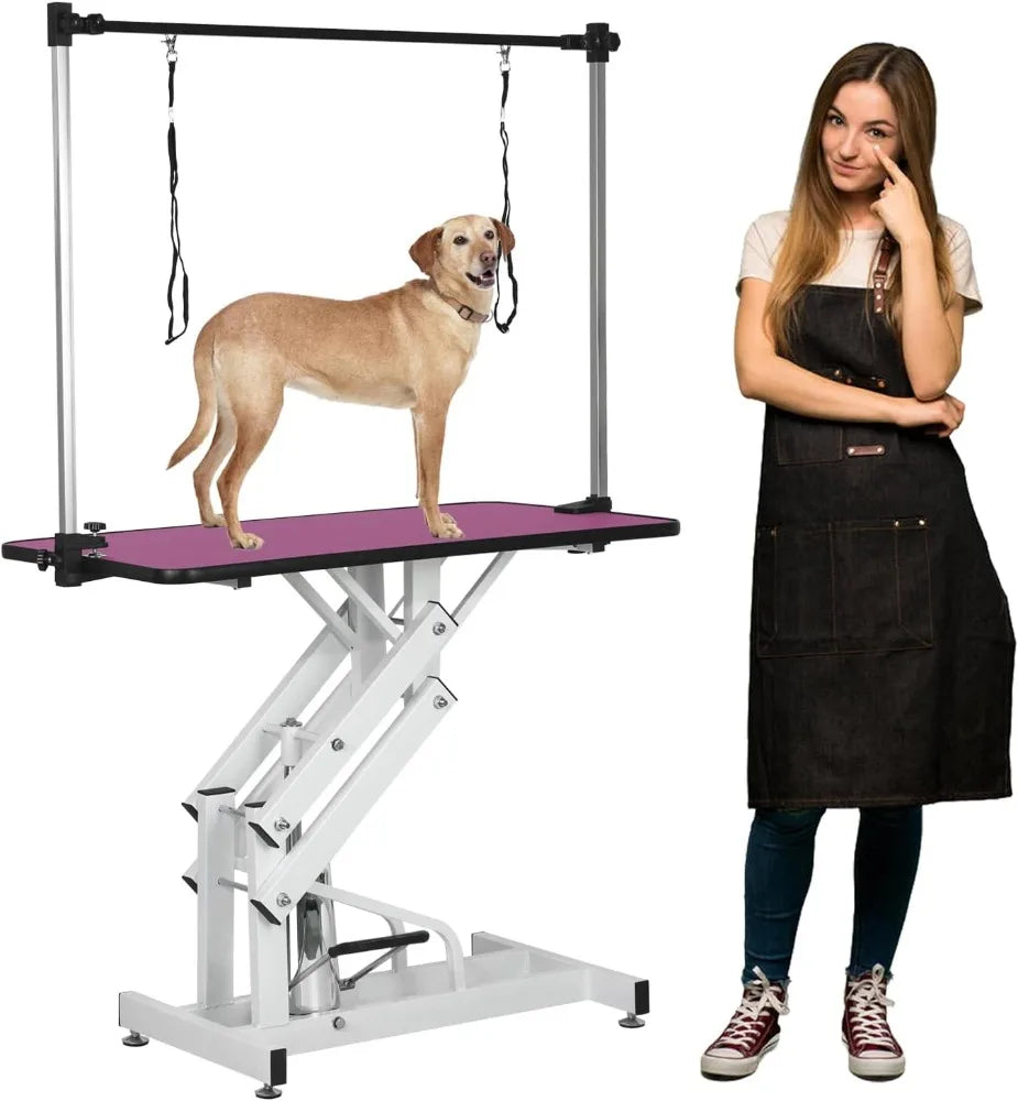 High-concerned Heavy Duty Pet Grooming Table With Adjustable Arm