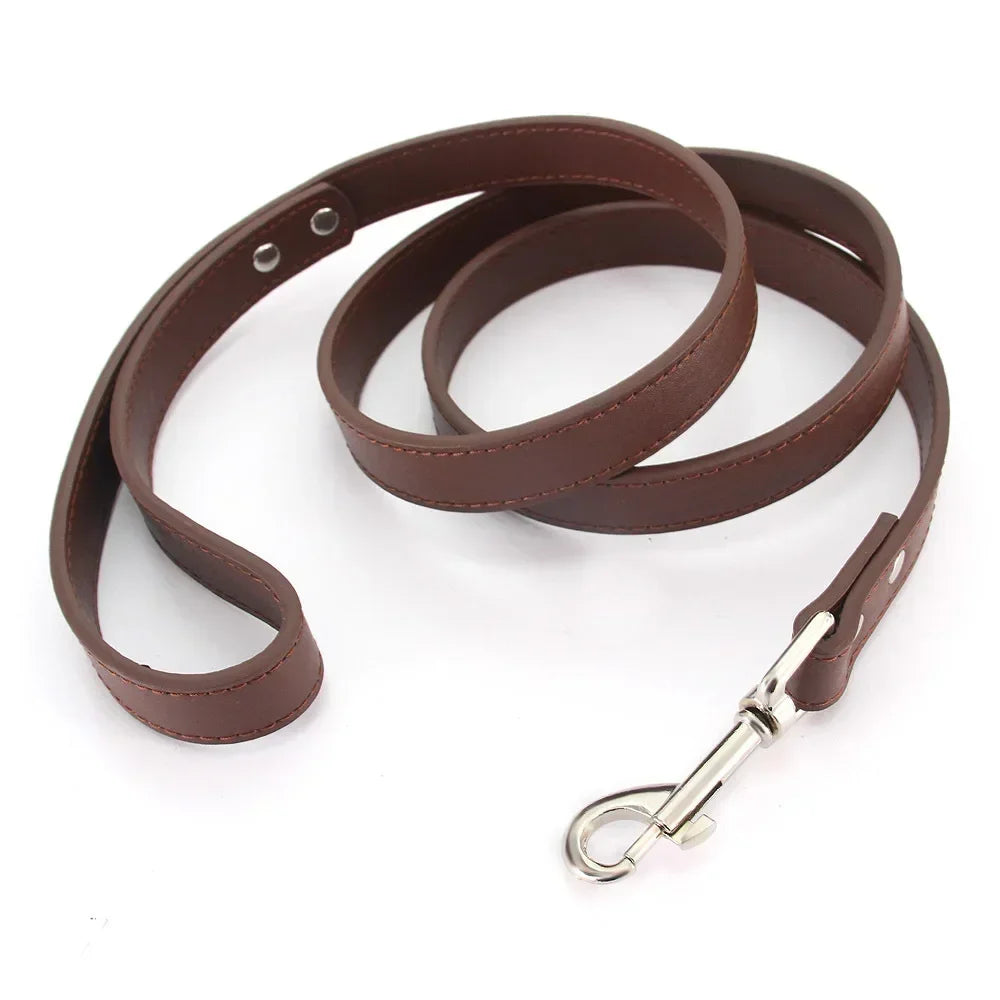 YTYINCN Leather Dog Leash For Pets Durable Walking Lead With Comfortable Handle Grip