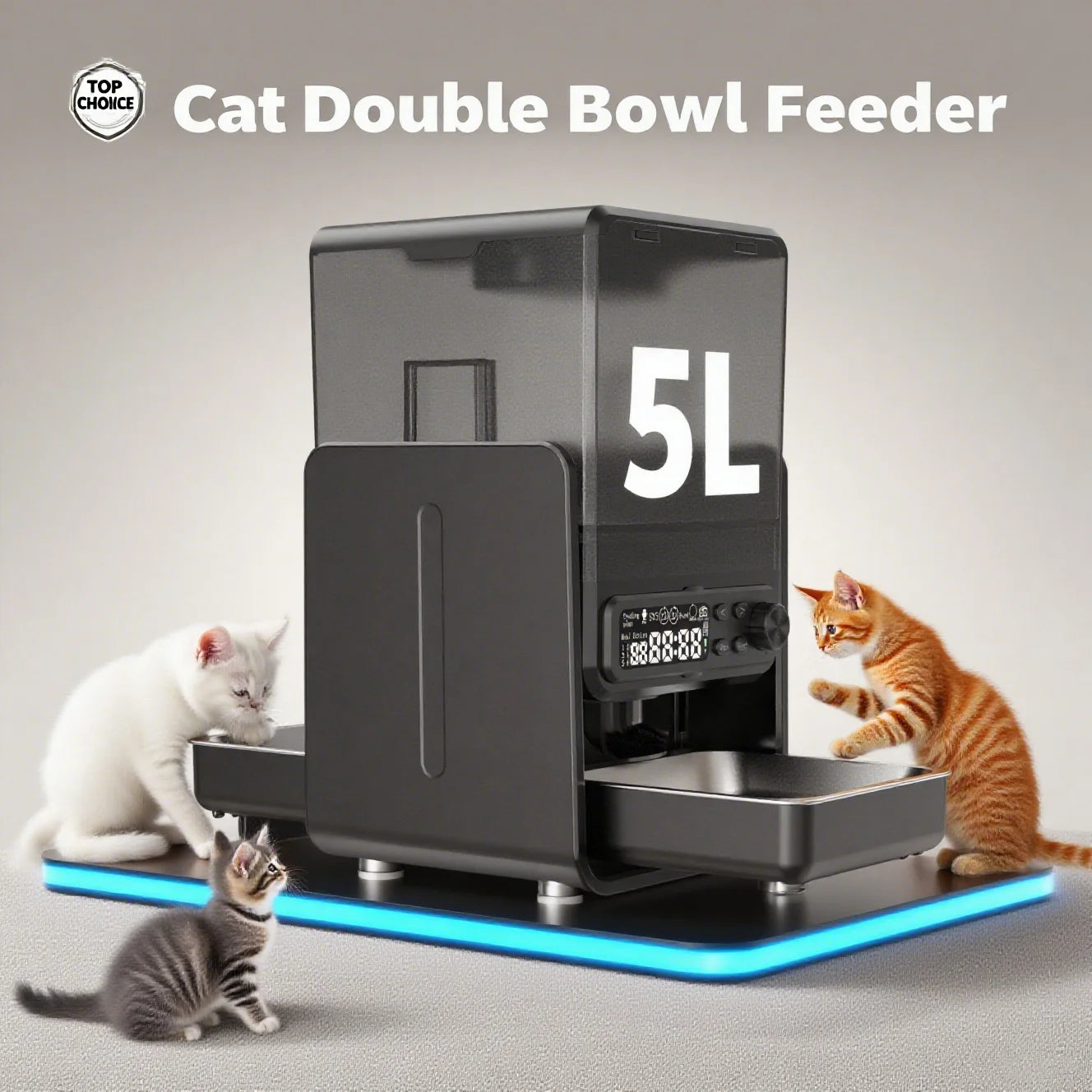 Cityflee Automatic Pet Feeder With Timed Feeding And Dispenser