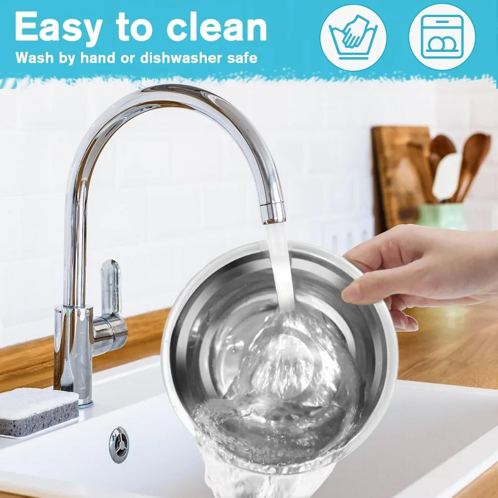 Hign-concerned Double Dog Food and Water Stainless Steel Bowls