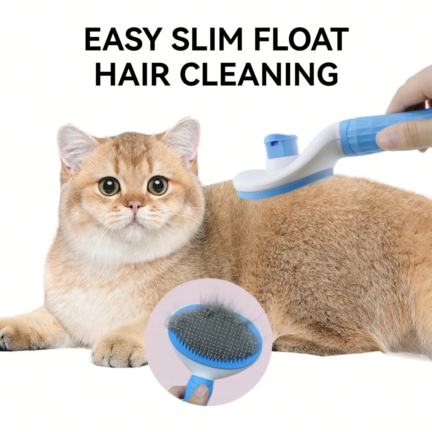 Hign-concerned Stainless Steel 4 In 1 Self Cleaning Pet Comb