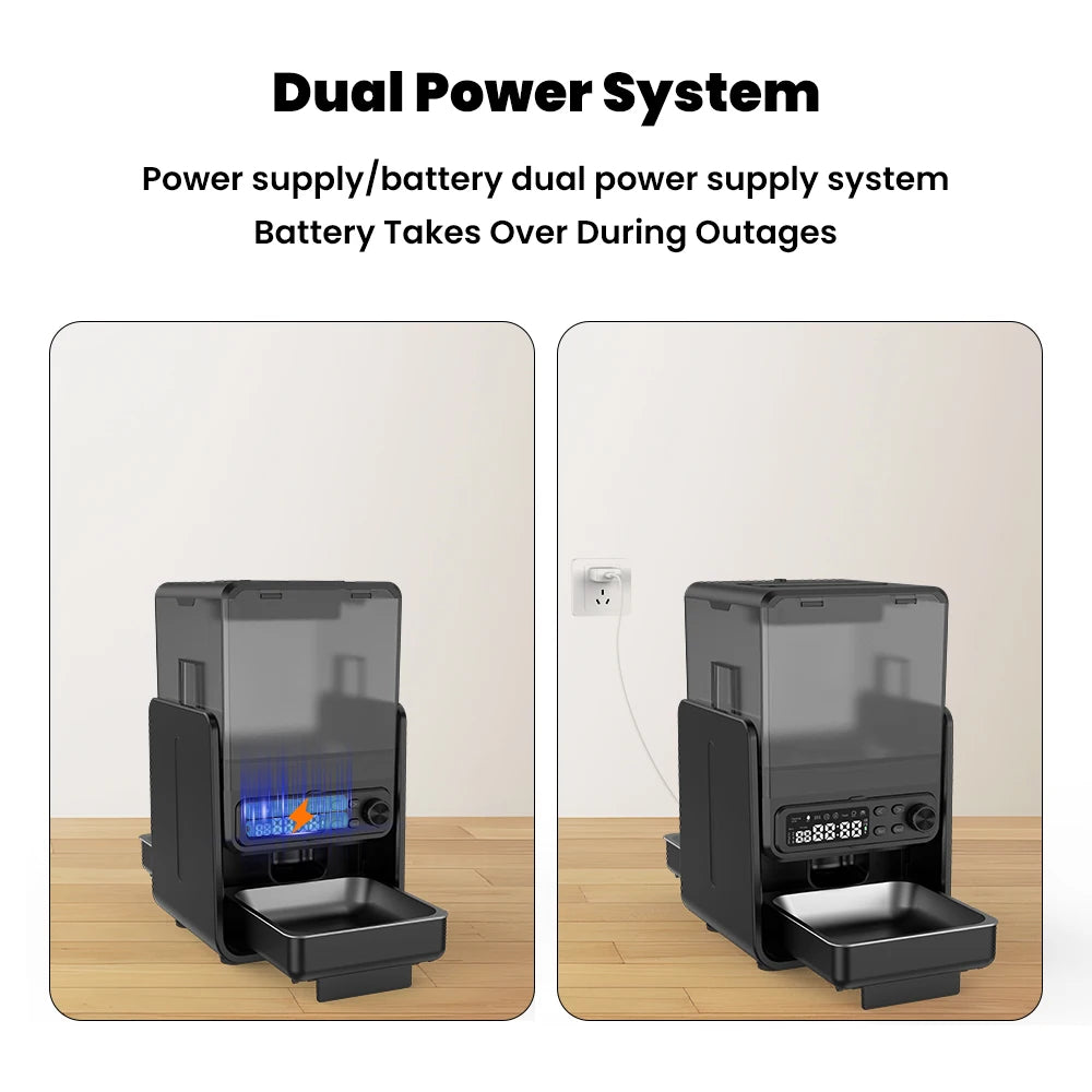 Cityflee Automatic Pet Feeder With Timed Feeding And Dispenser