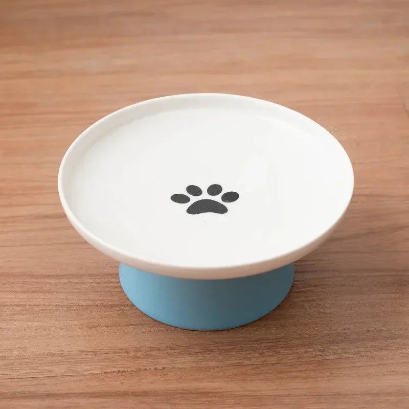 Hign-concerned Ceramic Cat Bowl Pet Dish For Cats And Kittens