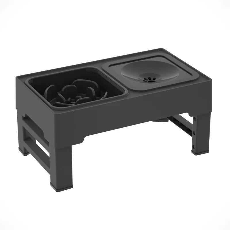 TWISTER.CK Elevated Dog Slow Feeder Stand With Adjustable Heights