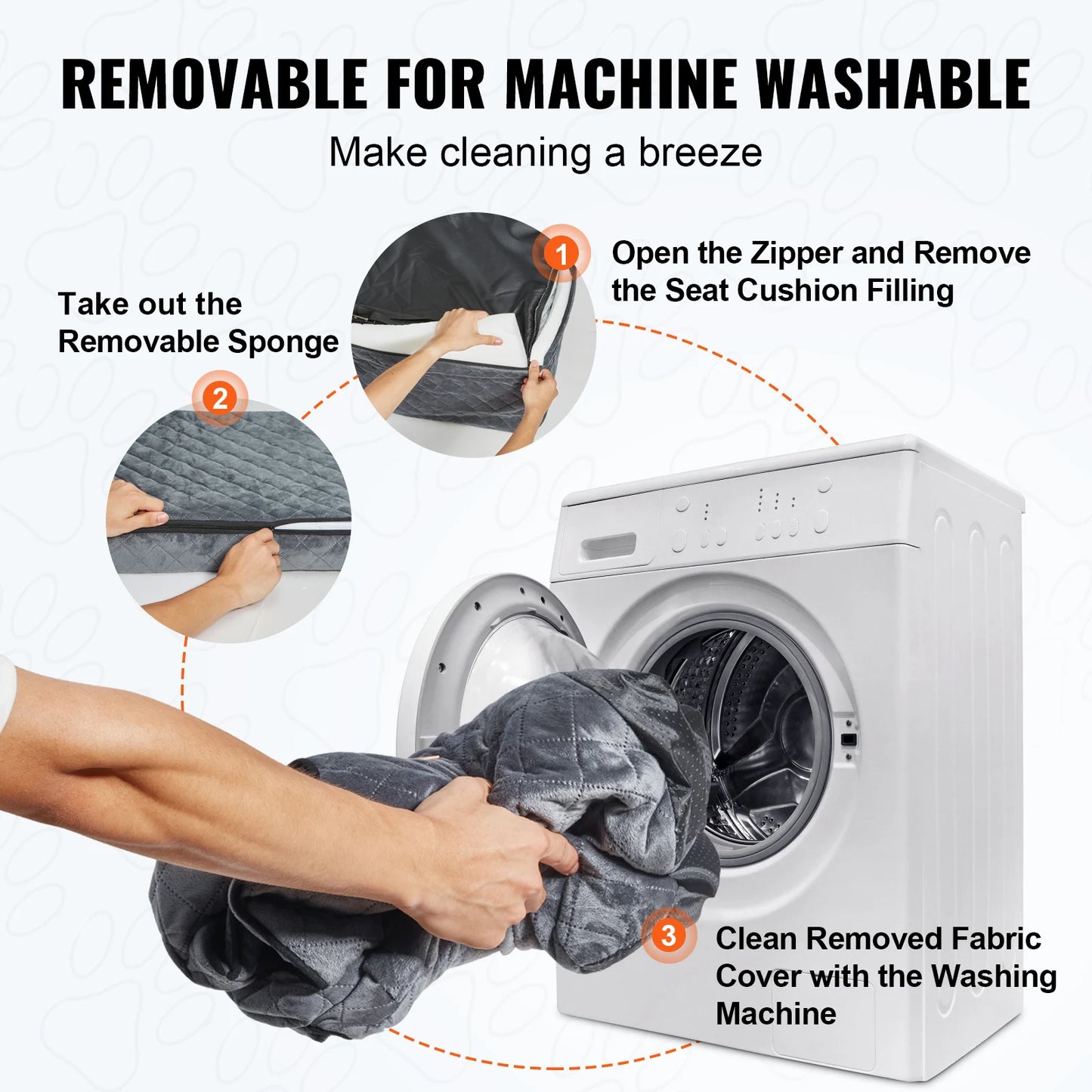 SucceBuy Dog Car Seat Booster With Storage Pocket For Dogs