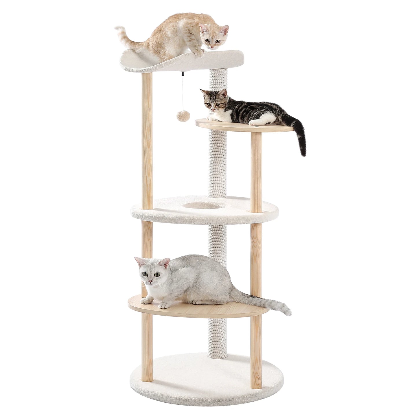 PAWZ Road Modern Cat Tree Tower With Scratching Post Condo