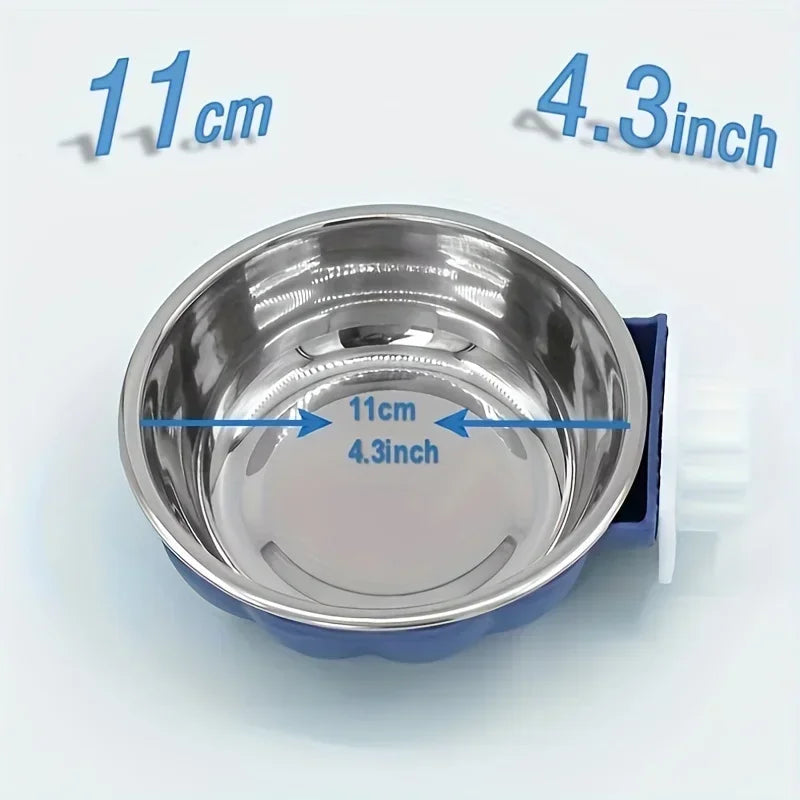 Hign-concerned Stainless Steel Suspended Pet Bowl With Adjustable Height