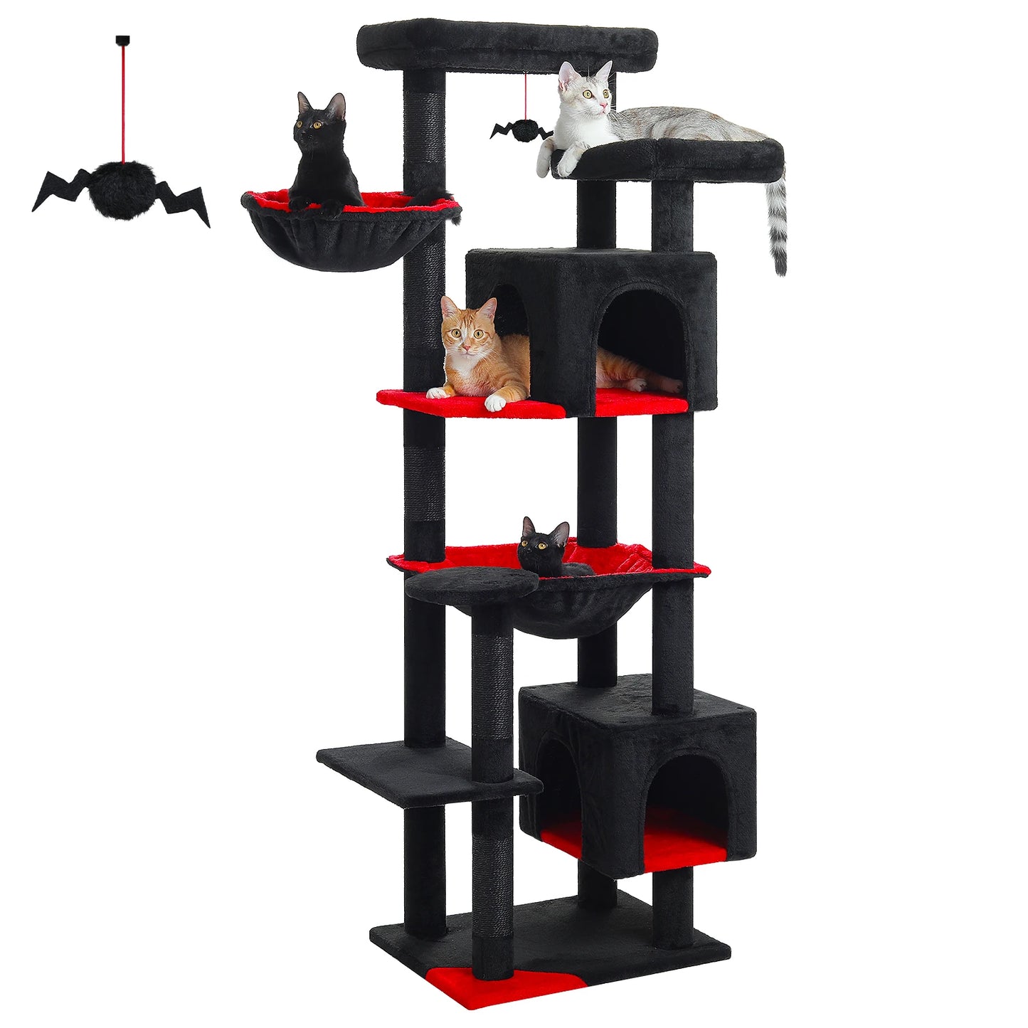 PAWZ Road Cat Tree For Indoor Cats With Large Hammock