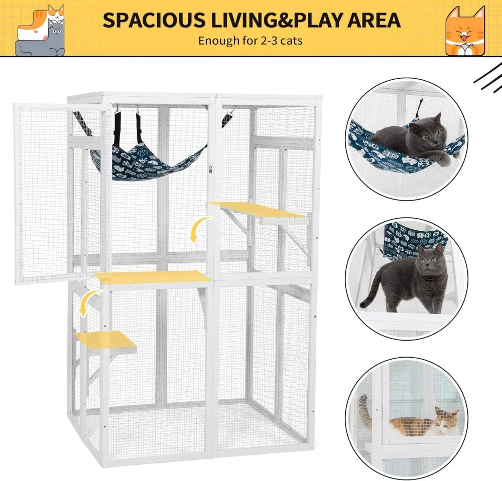 Catio Outdoor Cat Enclosure For Patio With Window Access