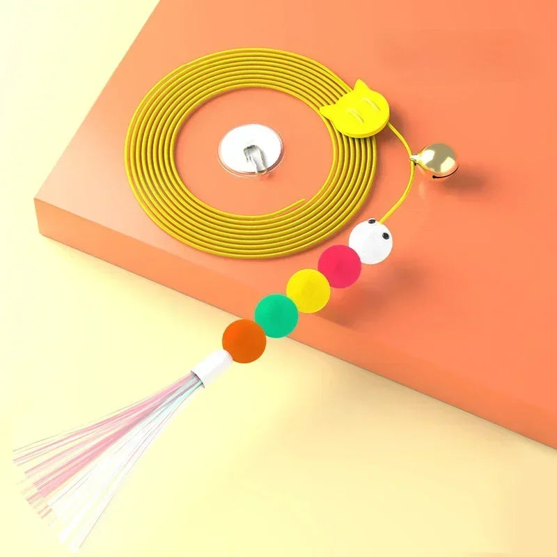 Cat Rope Teasing Toy For Cats With Bell And Hanging