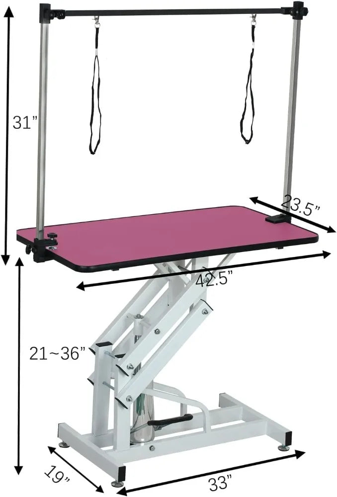High-concerned Heavy Duty Pet Grooming Table With Adjustable Arm