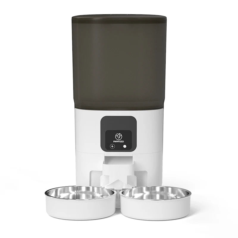 PAPIFEED Smart Automatic Pet Feeder With Dual Bowls And WiFi Timer