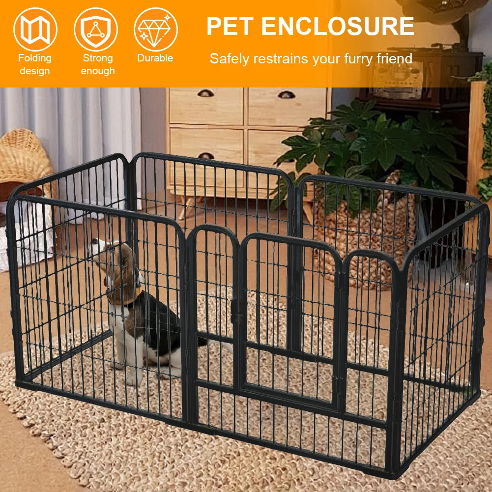 APWIKOGER Heavy Duty 6 Panel Portable Pet Playpen For Dogs