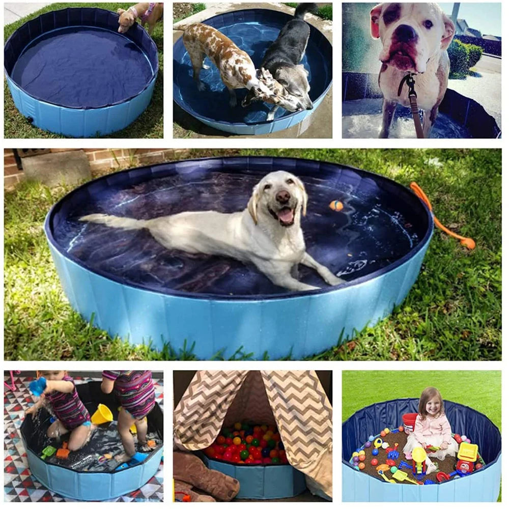 PETRAVELCN Foldable Portable Dog Pool For Pets Durable