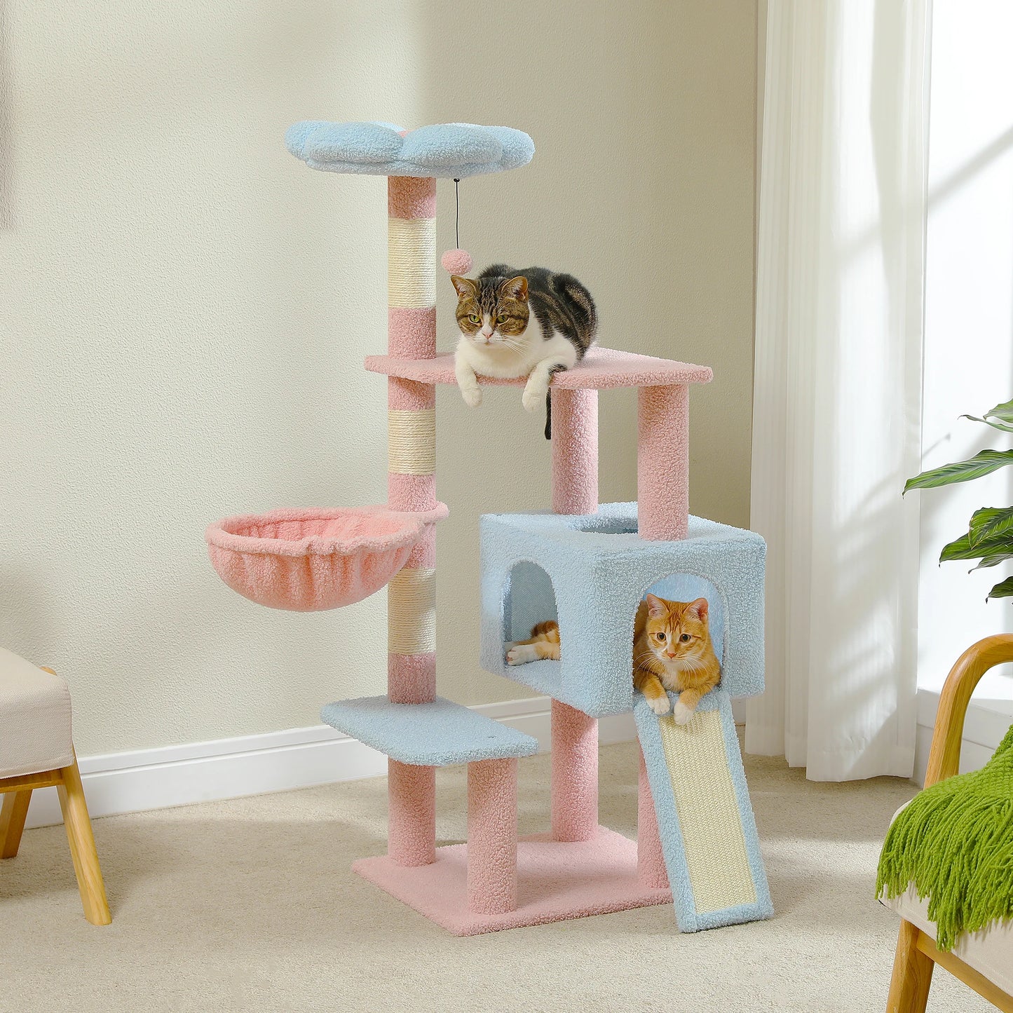 PAWZ Road Flower Cat Tree MultiLevel Tower With Scratching Posts