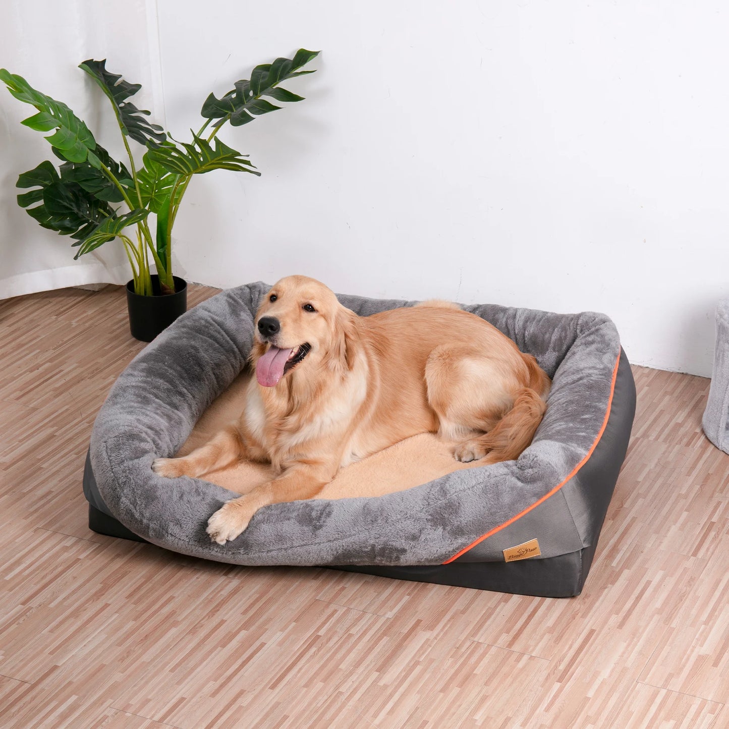 BINGOPAW Super Soft Orthopedic Foam Dog Bed With Removable Cotton Cover