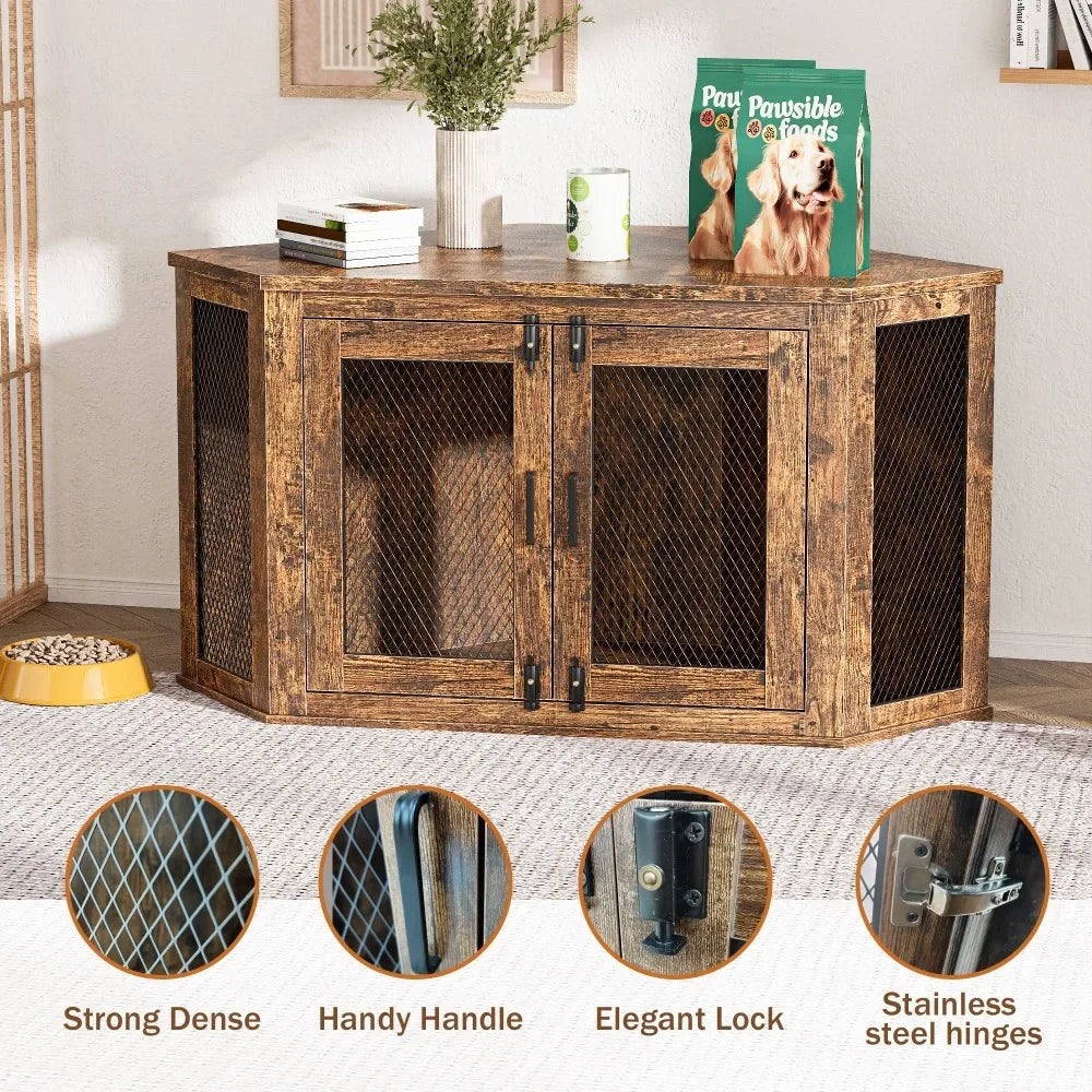 Hign-concerned Wooden Dog House Kennel For Small And Medium Dogs