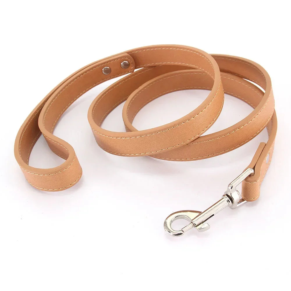 YTYINCN Leather Dog Leash For Pets Durable Walking Lead With Comfortable Handle Grip