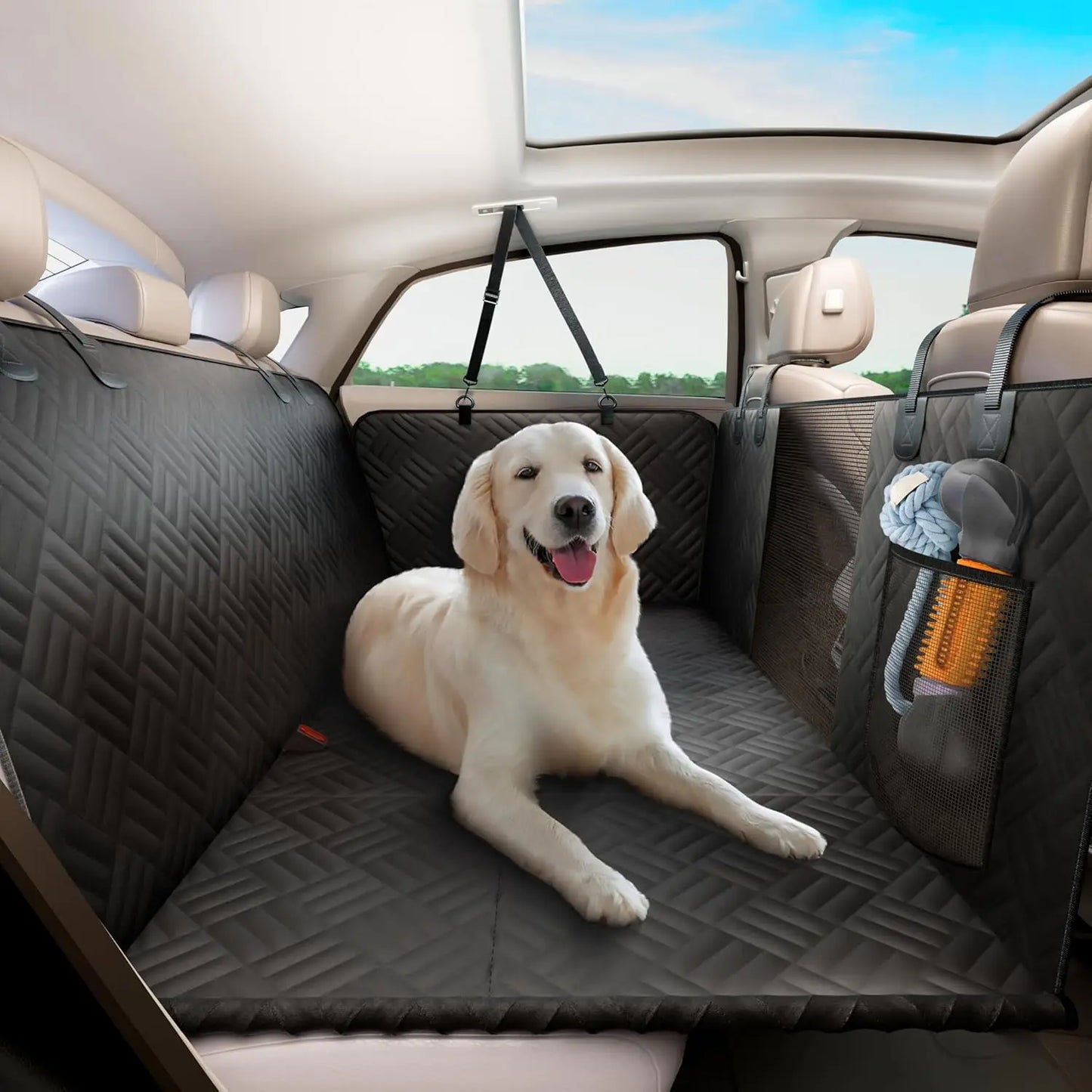 Zhejiang Dog Car Rear Seat Cover Hammock Extender 400 Lbs