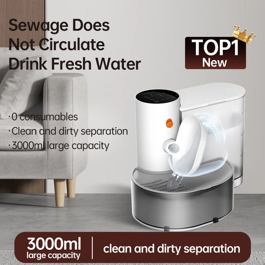 Hign-concerned Smart Pet Water Dispenser Wireless Auto Rechargeable Fountain