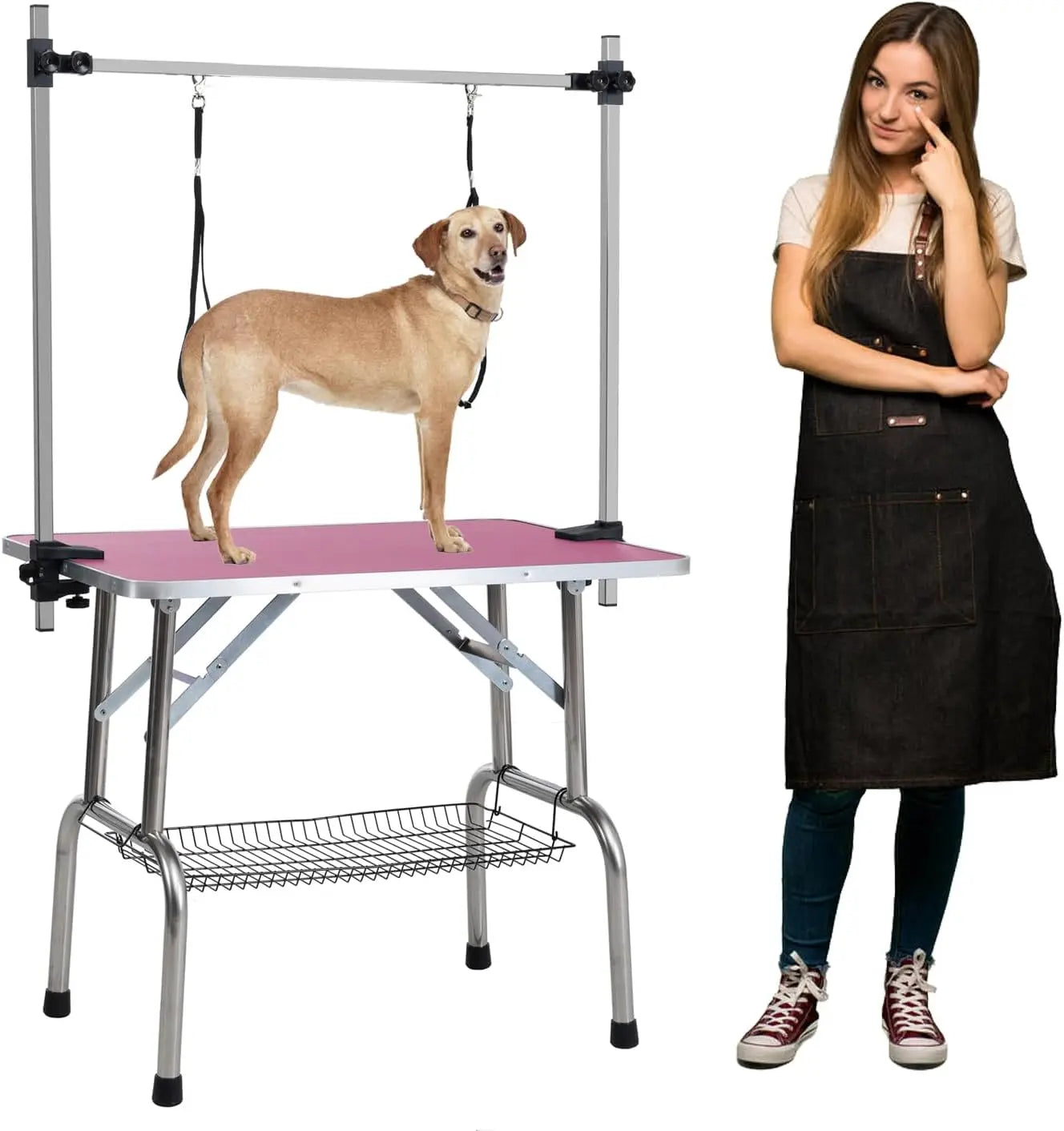 High-concerned Heavy Duty Pet Grooming Table With Adjustable Arm