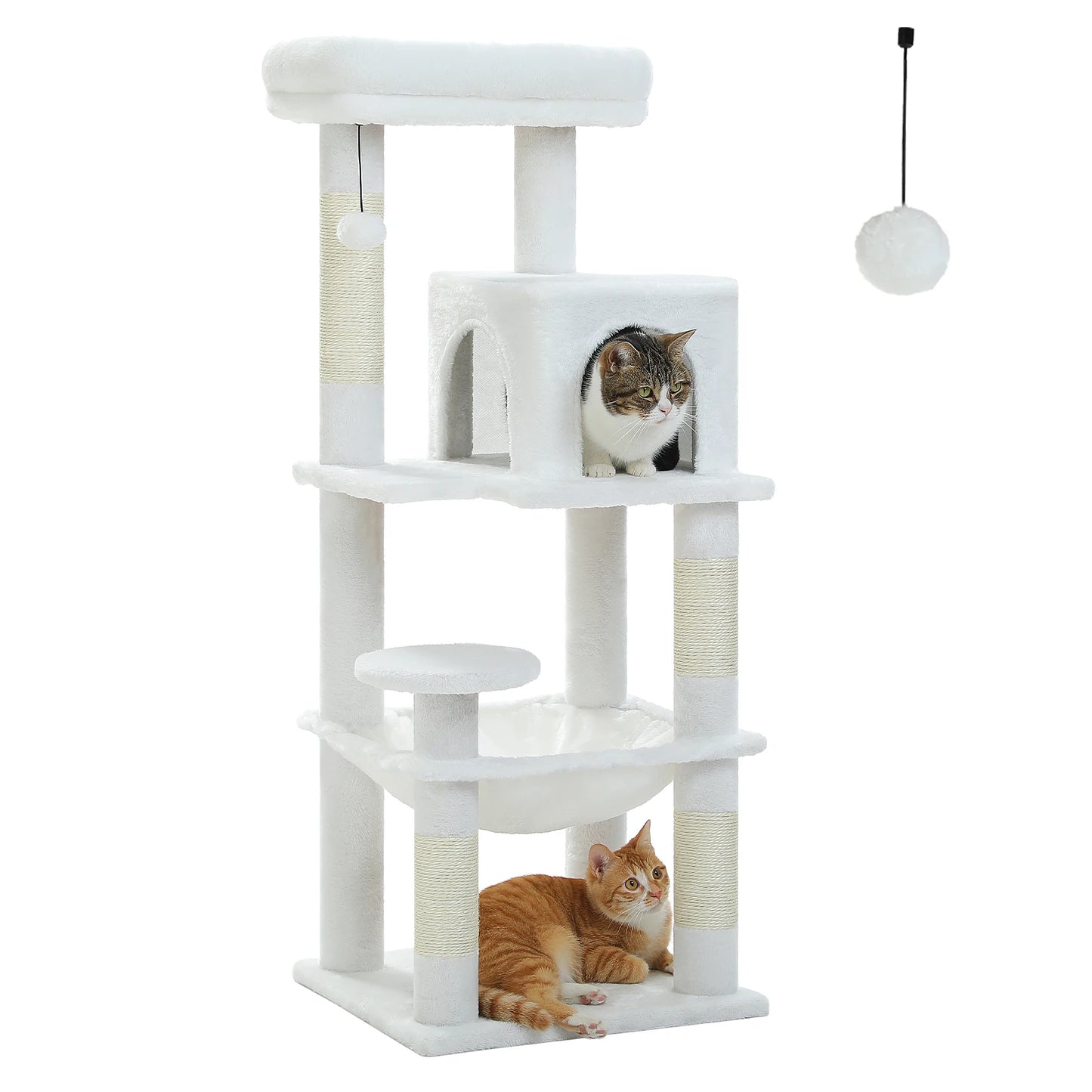 PETEPELACN Cat Tree Indoor 5-Level Tower With Metal Frame
