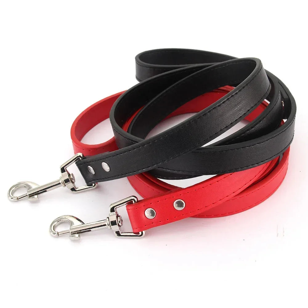 YTYINCN Leather Dog Leash For Pets Durable Walking Lead With Comfortable Handle Grip