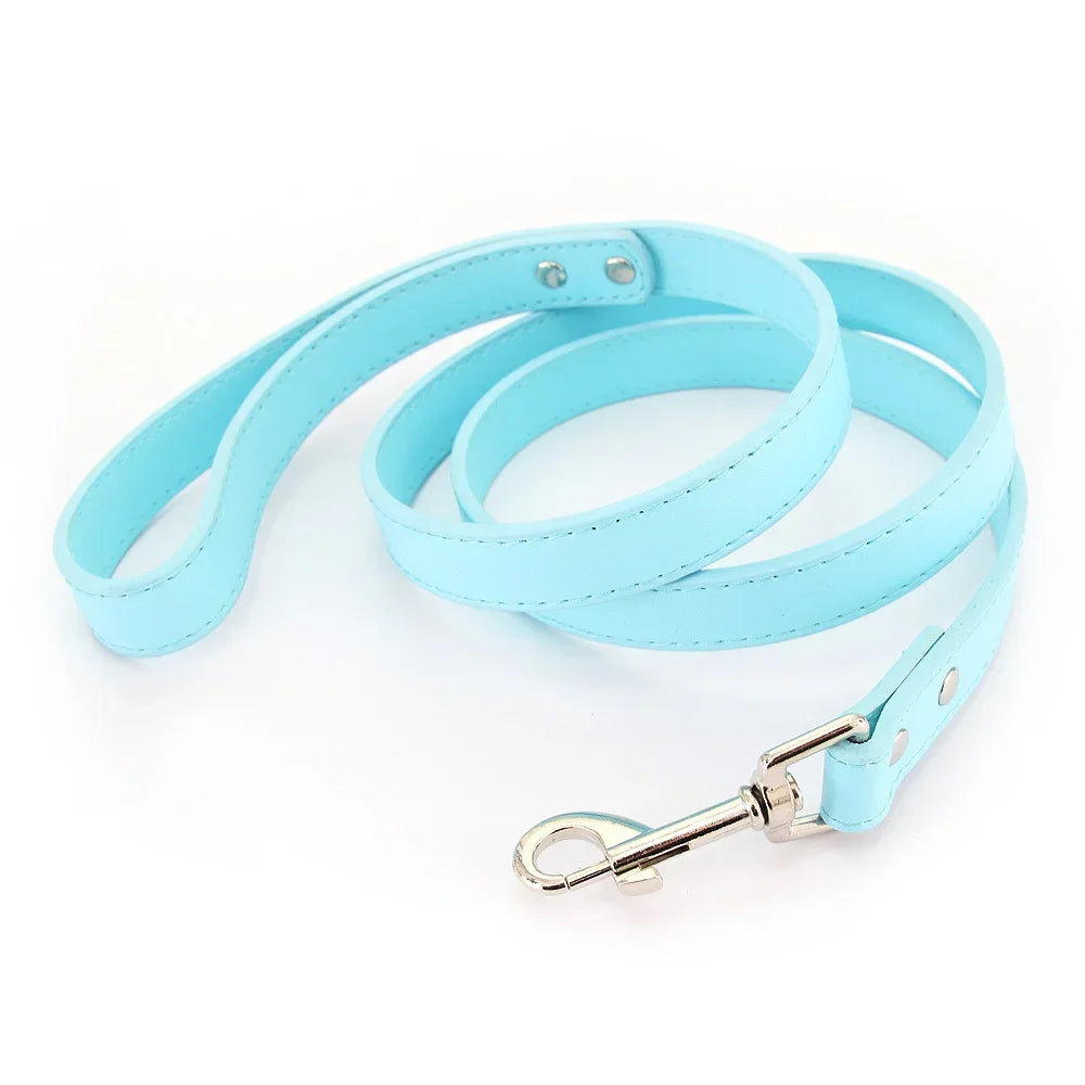 YTYINCN Leather Dog Leash For Pets Durable Walking Lead With Comfortable Handle Grip