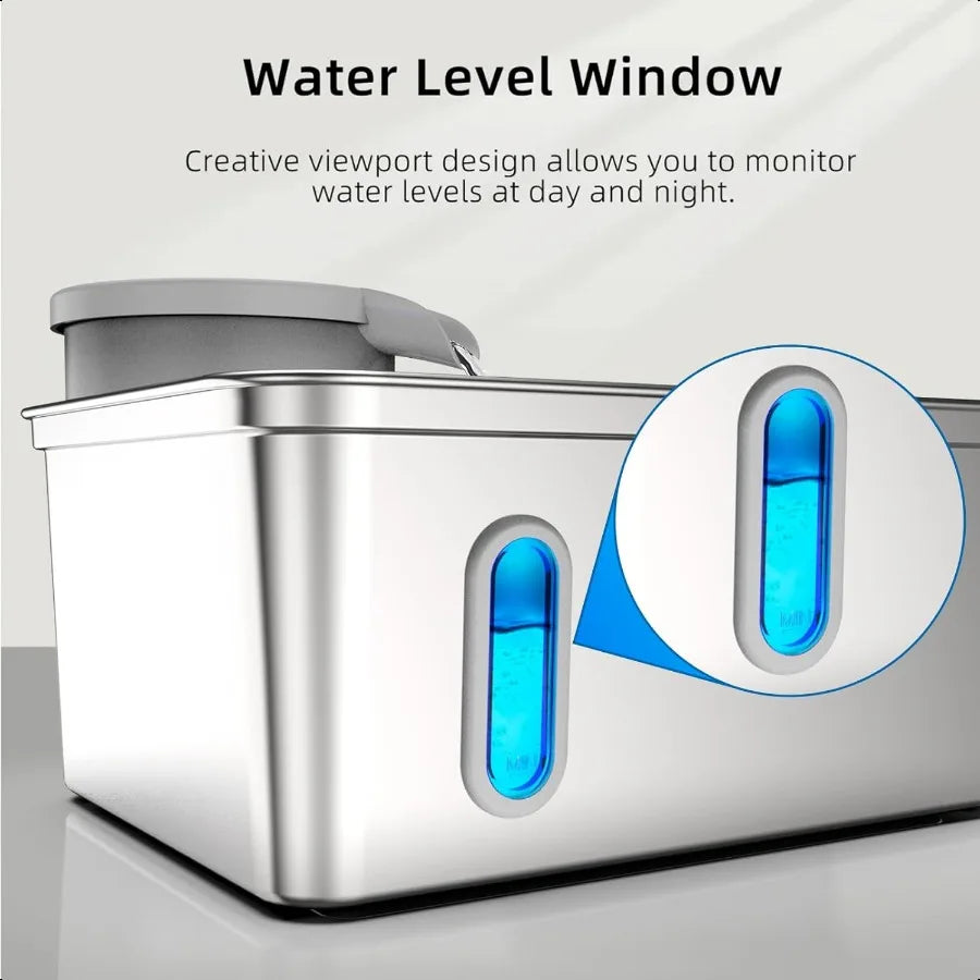 Hign-concerned Stainless Steel Dog Water Fountain For Cats And Dogs