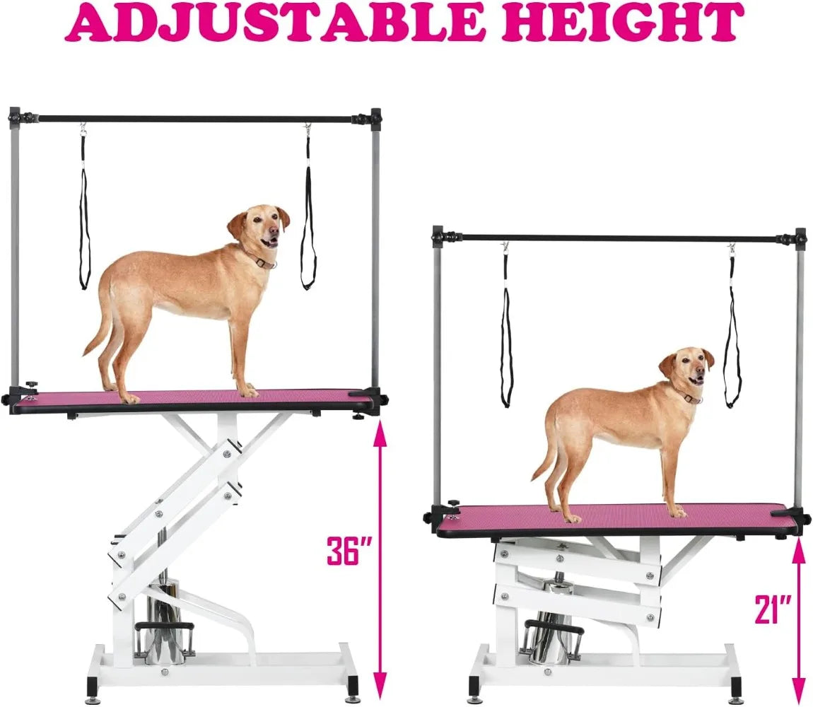 High-concerned Heavy Duty Pet Grooming Table With Adjustable Arm