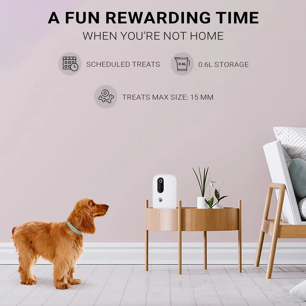 Instachew Infinity App Enabled Pet Treat Dispenser With HD Camera