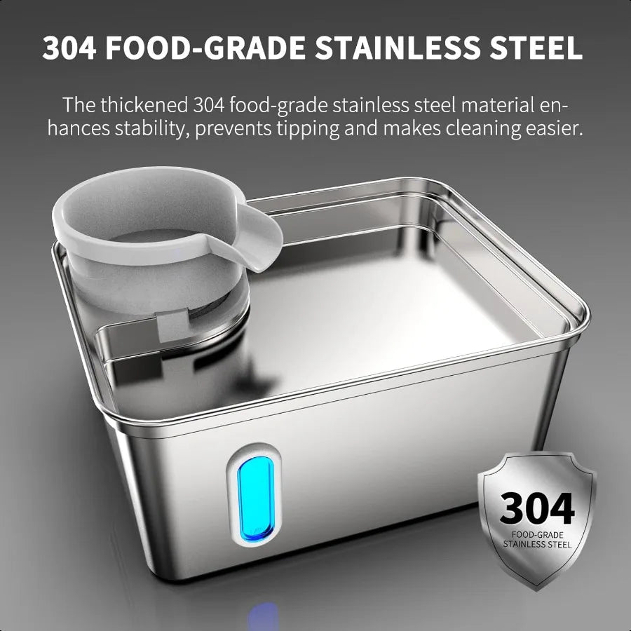 Hign-concerned Stainless Steel Dog Water Fountain For Cats And Dogs